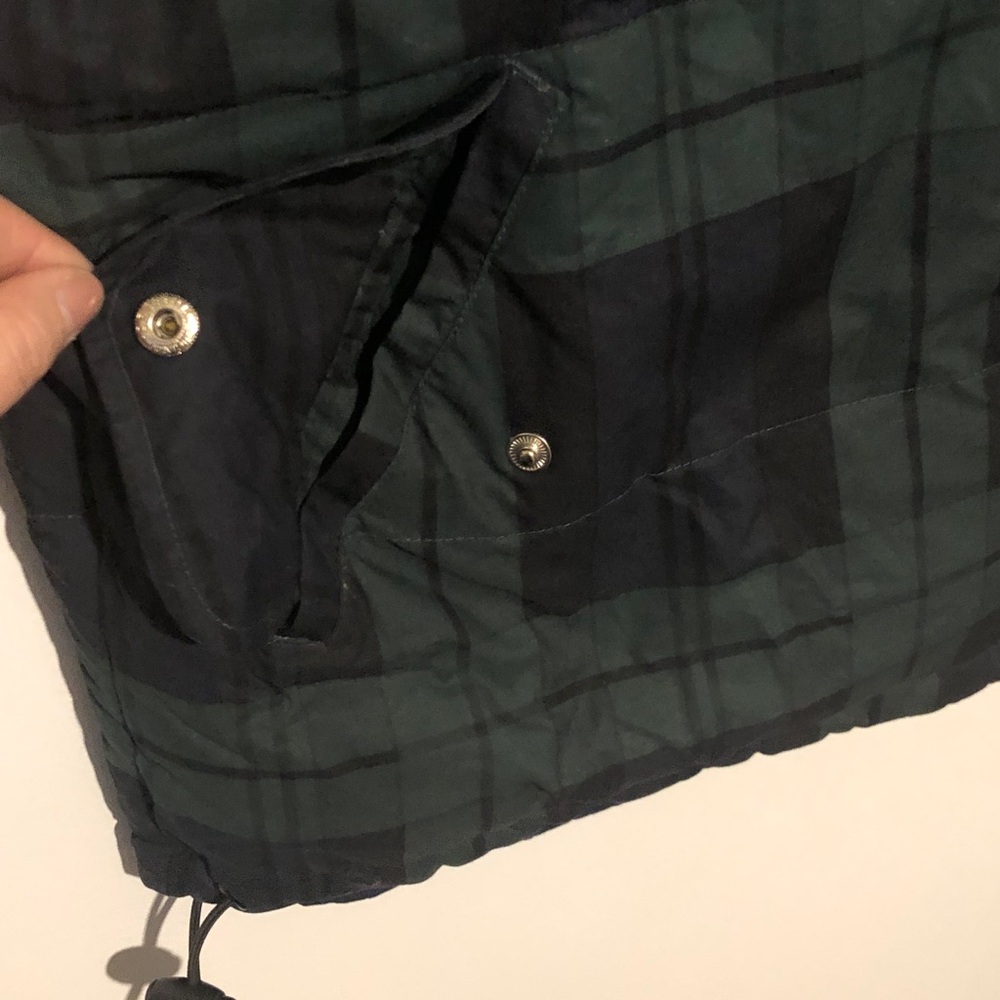 VTG Outdoor Exchange Navy/plaid reversible Puffer Vest Cotton - Picture 4 of 11